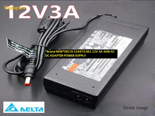 *Brand NEW*DELTA 524473-061 12V 3A 36W AC DC ADAPTER POWER SUPPLY